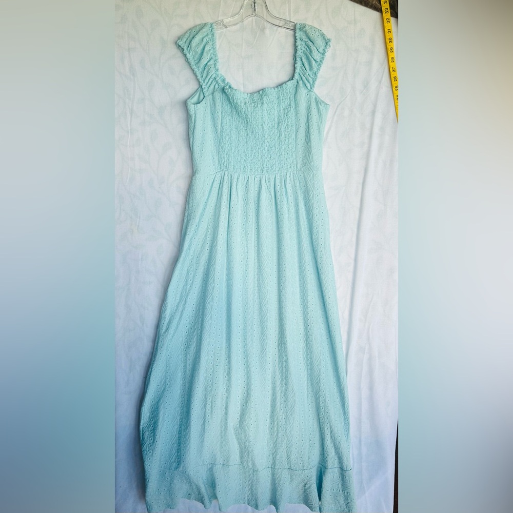 Derek Heart Sky Blue Asymmetrical Dress - Picture 6 of 7